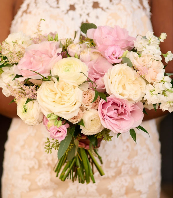 Bridal Bouquet Lush Blush & Ivory - Flowers for Dreams