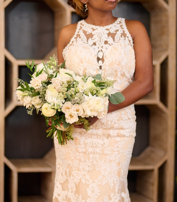 Bridal Bouquet Lush White & Cream - Flowers for Dreams