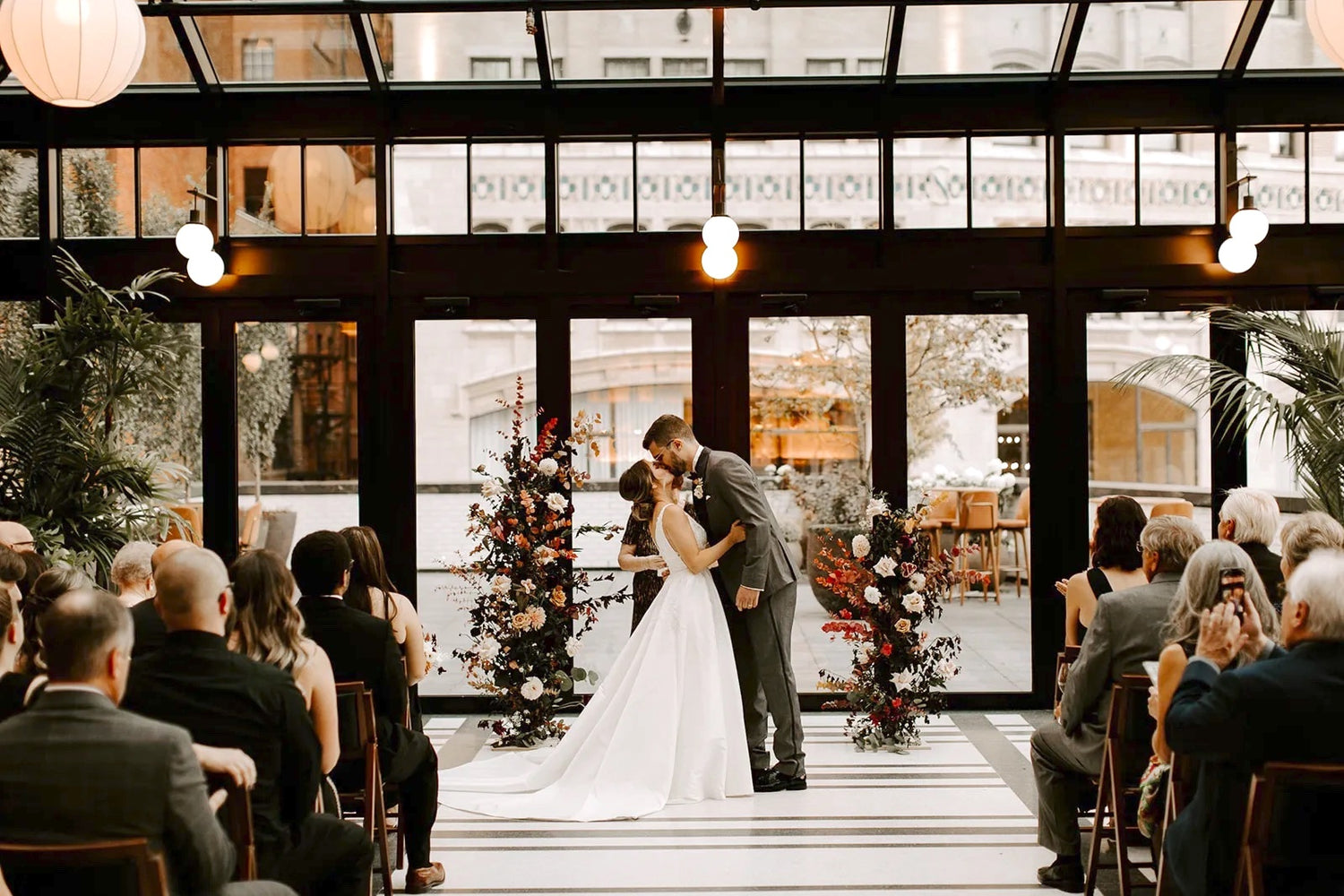 Detroit Wedding Flowers - you may now kiss the bride