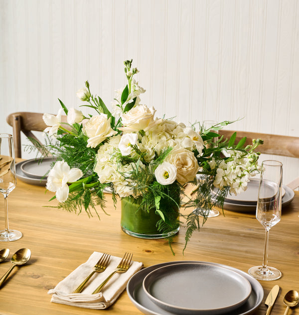 Garden White Large Centerpiece