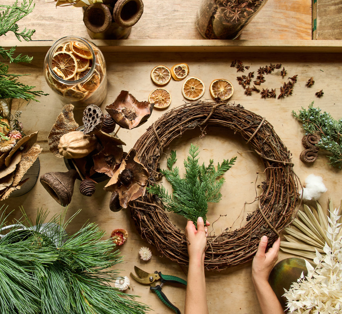 Detroit Woodland Wreath Workshop